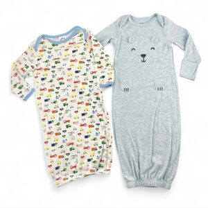 Footless baby gowns - 2-piece set 0-3 Months